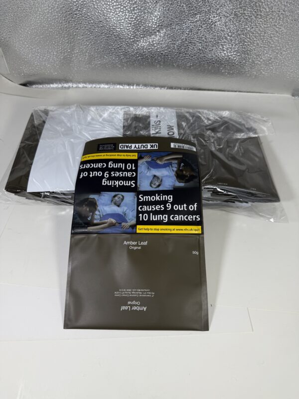 Baccy Tobacco Bag Rolling Tobacco Packaging Pouch with Zipper - Image 5