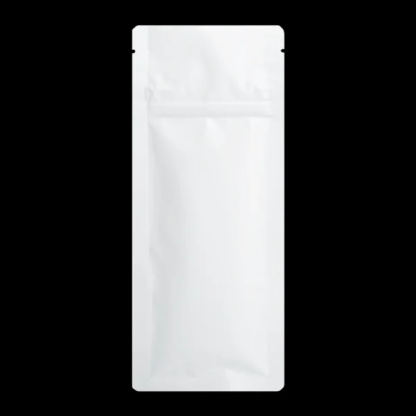 WHITE | Pre-Roll Packaging Bags | Child Resistant | Resealable Mylar Bag | 3"x7.20" - Image 2