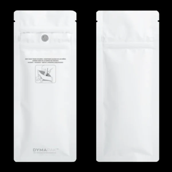 WHITE | Pre-Roll Packaging Bags | Child Resistant | Resealable Mylar Bag | 3"x7.20"