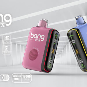 BANGBOX 9000-18000 Puffs Disposable Vape | Type-C Rechargeable | 28ml E-Liquid, 0.8Ω Mesh Coil, 13450-650mAh Cobalt Battery | Dual Firing, Side Screen with Oil & Battery Indicator | 87g