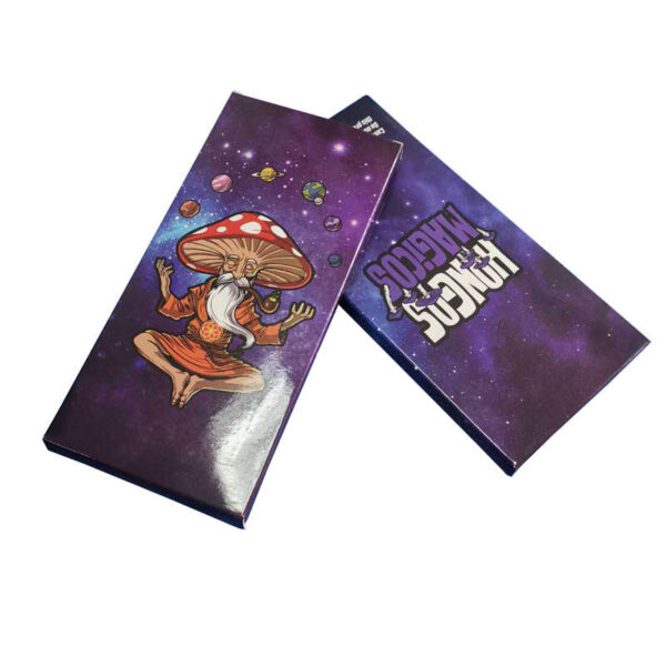 Custom Printed Mushroom Chocolate Bar Packaging Box  Cardboard Box for Functional or Herbal Chocolate