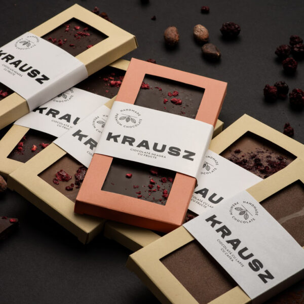 Custom Printed Luxury Magic Mushroom Chocolate Bar Box – Window Design for Herbal Edibles & Functional Treats